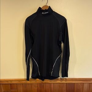 Bauer Black Long Sleeve Hockey shirt with Kevlar neck protector